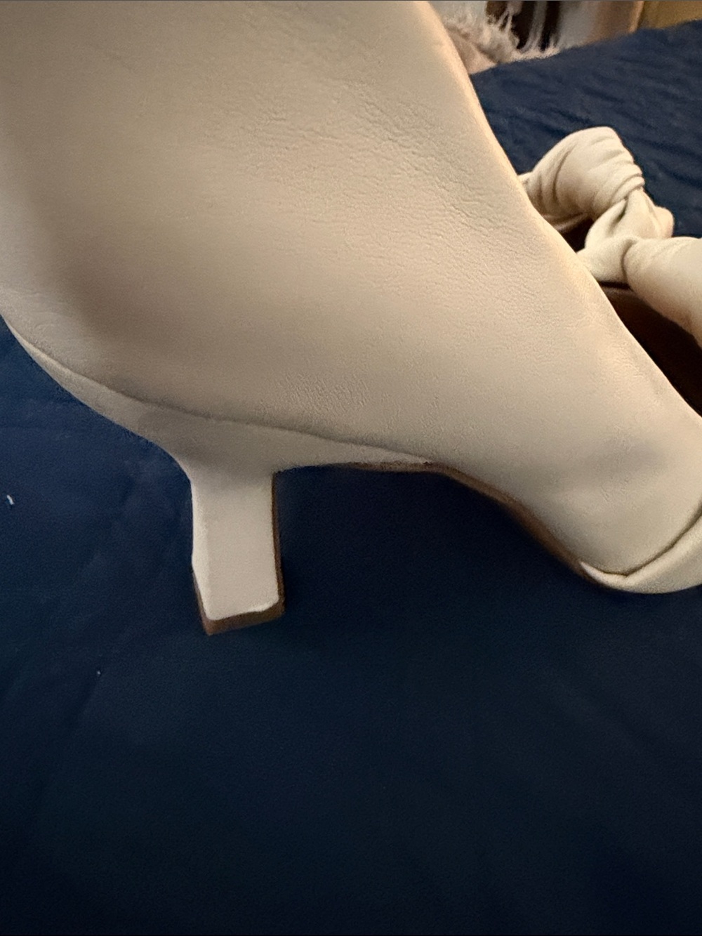 Sam & Libby Cream Pointed-Toe Knot Flats - Picture 3 of 6